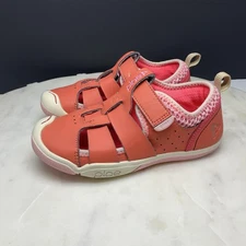 Plae Sam 2.0 Sport Sandals Girls Size 12 Coral Pink Fisherman Summer Shoes