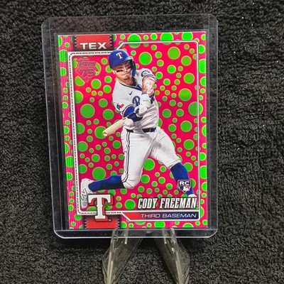 2026 Topps Series 1  CODY FREEMAN (RC) Pink & Green Polkadot Easter Parallel