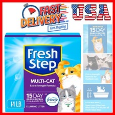 Clumping Cat Litter, Multi-Cat, Long Lasting Odor Control Kitty Litter with A...