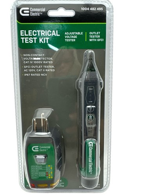 #ad #ad Commercial Electric Electrical Test Kit w GFCI Outlet Tester 1004 482 495 New $14.95