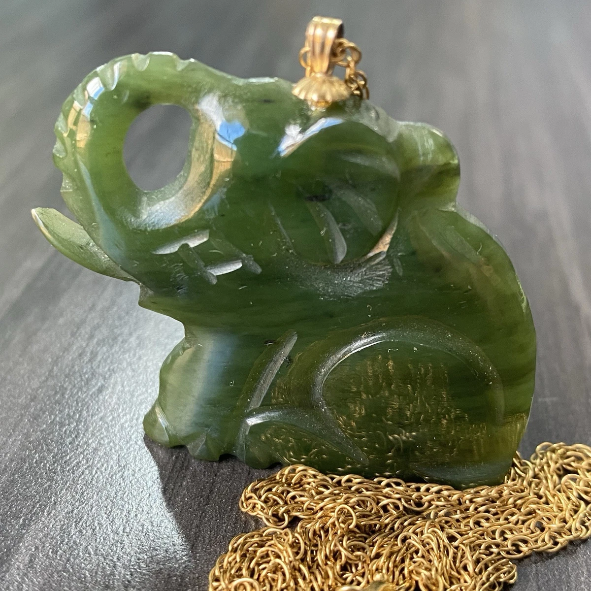 黄金玉中国古董项链和吊坠| eBay