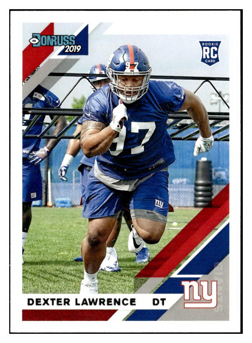 Dexter Lawrence 2019 Donruss #257 New York Giants Rookie RC *096