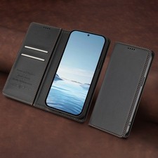 For Samsung Galaxy S26 S25 Ultra S24 FE S23 S22 Flip Case RFID Blocking Wallet