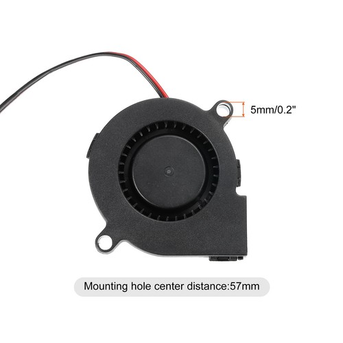 DC Brushless Fan Cooling Blower Fan Cooler 5015 50x50x15mm DC24V 0.15A - Afbeelding 3 van 7