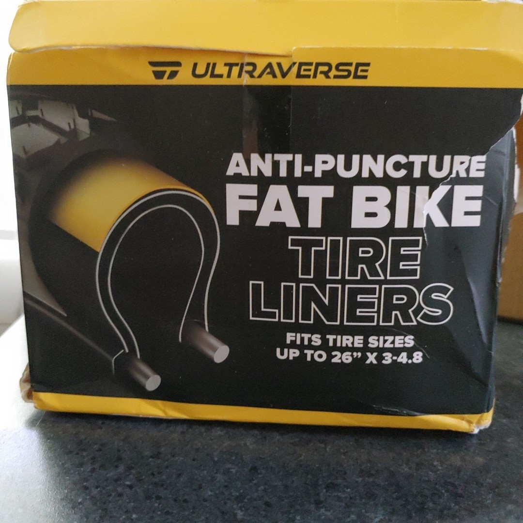Ultraverse Fat Tire Liners Tube Protection against Flats, 20, 24 and 26  Inch X