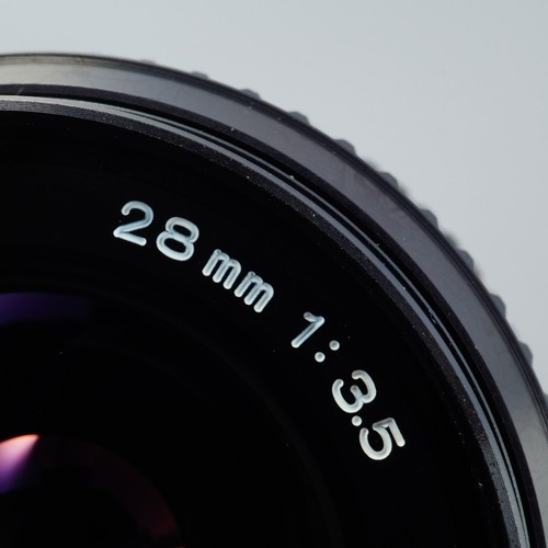 NEAR MINT MINOLTA MD W.ROKKOR 28mm F/3.5 Prime Lens - Picture 18 of 21