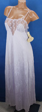 Kayser Lilac Time VTG Silky Slip Sleep Gown Lingerie Long Dress Size M H9065