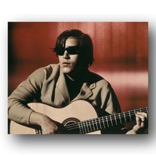 Jose Feliciano Photo 8x10 Musician Playing Guitar 1970s Color Image