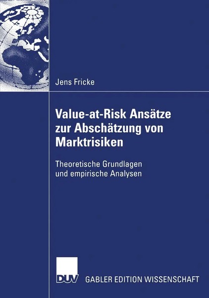 Value-At-Risk AnsäTze Zur AbschäTzung Von Marktrisiken Jens Fricke Taschenbuch-image