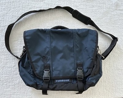 Timbuk2 Padded Laptop Messenger Bag  Multi Pockets Crossbody Strap Blue Work