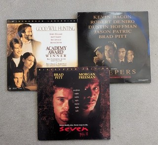 3 US laserdiscs. Seven / Sleepers / Good Will Hunting