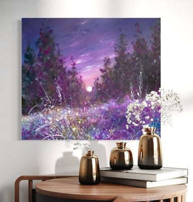 Custom Painting - Dream The Night Away - Dreamy Floral Painting - By JTAYLOR