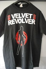 Velvet Revolver band Concert Tour Poster short sleeve black T Shirt VK09598