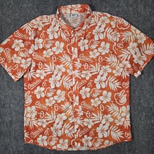 Baltimore Orioles Shirt Adult XL Hawaiian Orange White Bird SGA MLB Giveaway