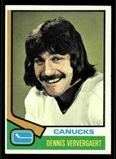 1974-75 Topps Dennis Ververgaert #207 - Vancouver Canucks