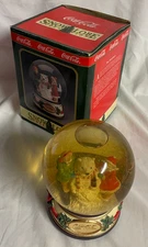 1994 Coca-Cola Musical “Snowbear” Snow Globe With Box