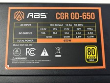 Fuente de alimentación ABS Cgr GD-650 para PC [650W / 80+ dorado] 07065