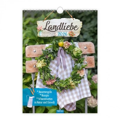 Trötsch Classic-Kalender Landliebe 2026 Monatskalender Wandkalender 2026237