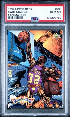 1992-93 Upper Deck Fanimation Karl Malone #508 Gem MT 10