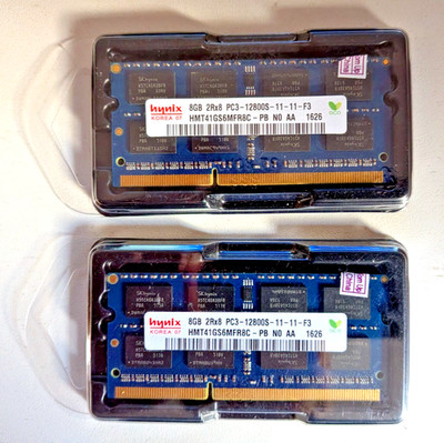 Hynix 2Rx8 PC3-12800S 8GB Notebook-Arbeitsspeicher (2 Module)
