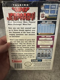 Vintage Nintendo NES 1991 Talking Super Jeopardy Game W/ Box Manual Cover WORKS!