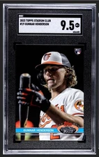 2023 TOPPS STADIUM CLUB GUNNAR HENDERSON #19 1991 DESIGN VARIATION RC SGC 9.5