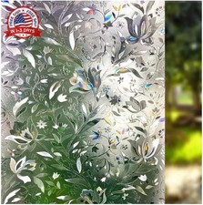 LEMON CLOUD Window Film, Decorative Window Privacy Film, 3D Stained Glass Window
