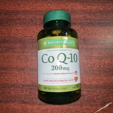 Nature's Bounty CoQ10 200 mg Dietary Supplement 80 Softgels Exp 03/2028