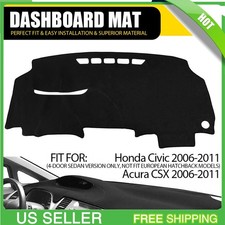 For Honda Civic Acura CSX 2006-11 Car Dashboard Cover Non-Slip Dashmat Dash Mat
