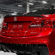 W-POWER CARBON PAINTED REAR DUCKBILL TRUNK LID SPOILER WING FOR 15-20 ACURA TLX