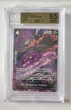 St. Jaygarcia Saturn (Alternate Art) OP13-083 Carrying On His Will Foil BGS 9.5