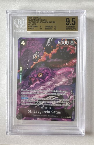 St. Jaygarcia Saturn (Alternate Art) graded BGS 9.5 for sale on eBay