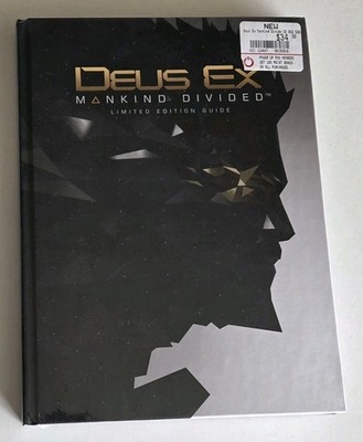 Prima Deus Ex Mankind Divided Limited Edition Guide Hardcover NEW SEALED