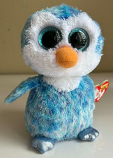TY Beanie Babies Beanie Boos Ice Cube Blue Penguin 6 Inch Plush
