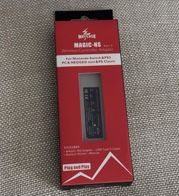 Mayflash Magic-NS Rev 1.2 (Nintendo Switch, PC, PS3) Wireless Controller Adapter