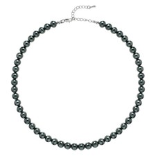 Round Imitation Pearl Necklace Wedding Pearl Necklace for Brides - 07
