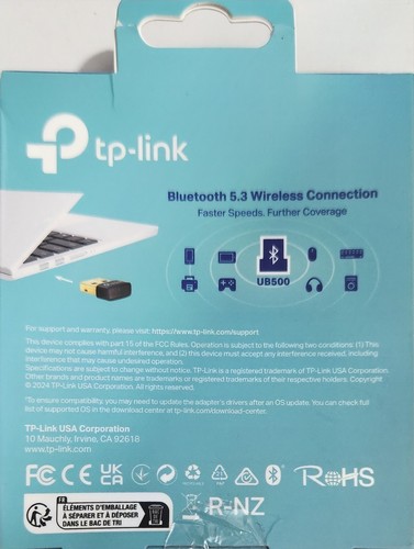 TP-Link UB500 Bluetooth 5.0 Wireless USB Dongle Adapter for PC Computer/XBox/PS4 - Picture 2 of 2