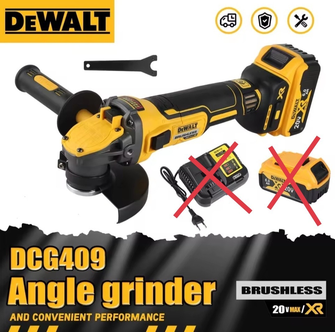 Meuleuse d'angle DeWalt DCG409 20V MAX XR Brushless sans batterie pour disque 125mm