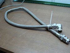 STAINLESS STEEL BRAIDED HOSE 53" HOSE LENGTH MALE FITTINGS
