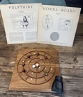 Vintage 1968 SKJODE of SKJERN Morra Board by Piet Hein for Parker Brothers