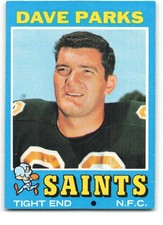 1971 Topps #37 Dave Parks EX/NM Saints