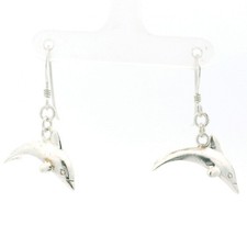 Sterling Silver Dolphin Dangle Earrings C31027677