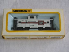 Bachmann HO Scale Wide Vision Cupola Caboose 1054, Burlington 13554, Orig Box