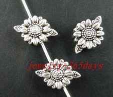 70pcs Tibetan Silver Nice Flower Spacers 13x9x4mm ZN14232