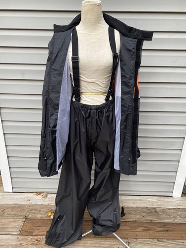 J & P Cycles Riding Jacket & Pants Rain gear Reflective Motorcycle Suit Sz L - Picture 9 of 12