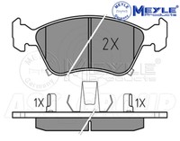 Meyle Bremsbelagsatz, Vorderachse Mit Anti-Quietsch-Platte 025 219 7617/W