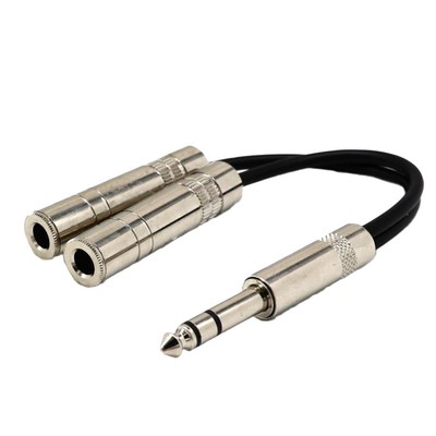 3.5 male to plug female stereo audio splitter 3.5 male to plug female stereo audio splitter