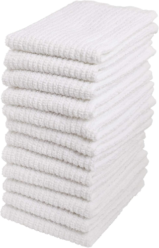 Bar Mop Cleaning Kitchen Dish Cloth Towels,100% Cotton, Machine Washable, Everyd