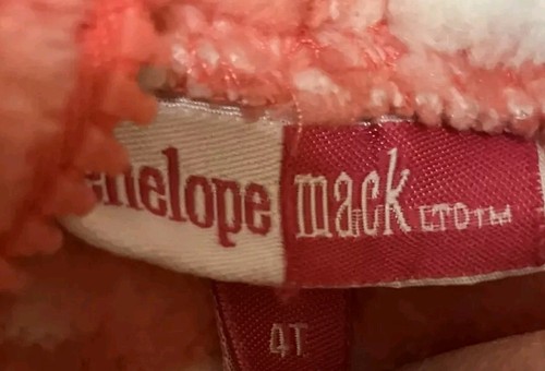 Penelope Mack Girls Pink Hoodie Zip Up Sweater Size 4T Unicorn All Over Print - Picture 3 of 4