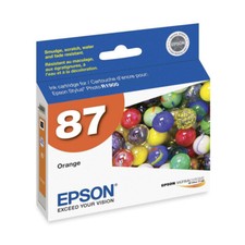 Genuine Epson 87 T0879 Orange Ink Cartridge for Stylus Photo R1900